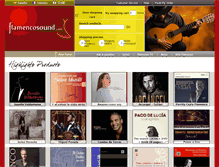 Tablet Screenshot of flamencosound.com